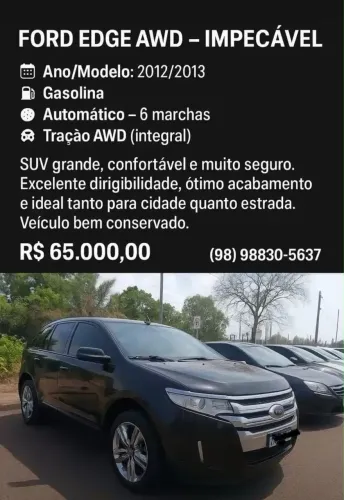 Ford Edge Limited 3.5 V6 24V AWD Aut. 2013