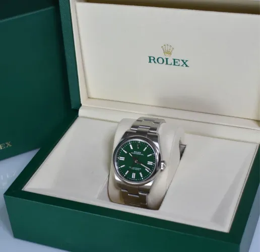 Rolex Oyster Perpetual Green 41mm