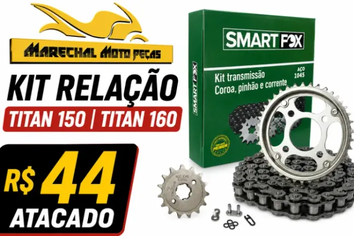 kit relação titan160/ 150 atacado mecanicos e logistas
