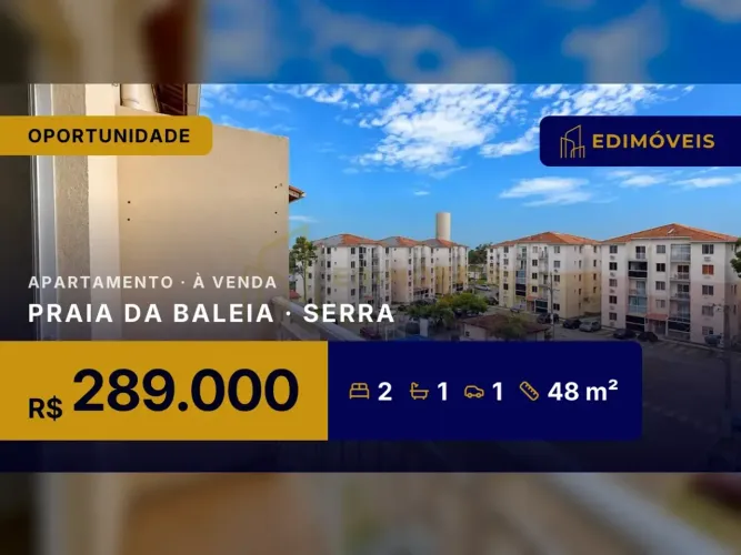 Linda vista no Praia da Baleia: Apartamento 2 quartos em andar alto