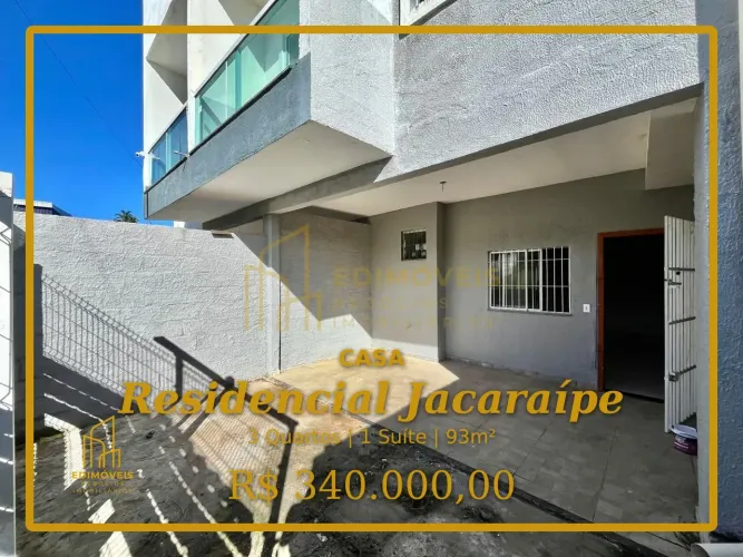Linda Casa Duplex com 3 Quartos e Suíte no Residencial Jacaraípe