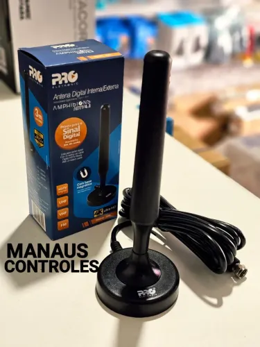 Antena para tv digital cabo 3 metros 4k