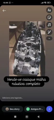 Caiaque Thork milha náutica completo com pedal