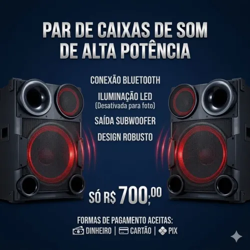 Par de caixa de som LG xbomm 2000w