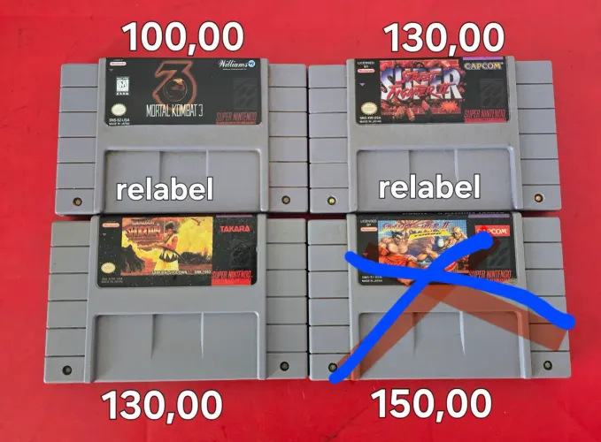 16 Jogos originais de super nintendo