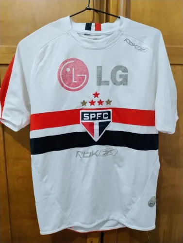 camisa home são paulo f.c 2006 reebok original - tamanho p - raridade no estado
