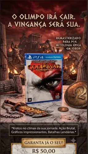 Jogo de ps4 | God of War 3 (mídia física)