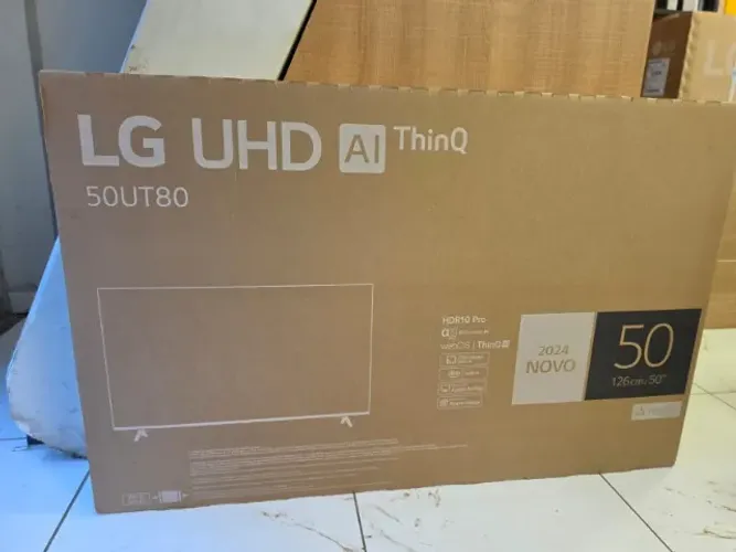TV LG UHD AI 50UT80 50 Nova Lacrada, 1 Ano de Garantia, Loja Física, Garantia, Parcelamos