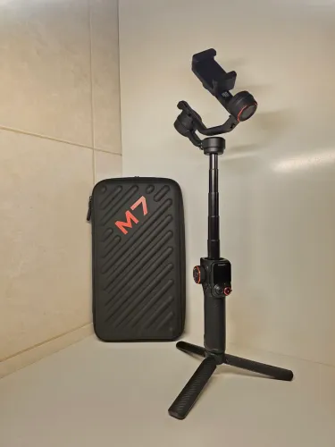 Kit Gimbal Estabilizador Hohem iSteady M7 Com Sensor IA e Luz