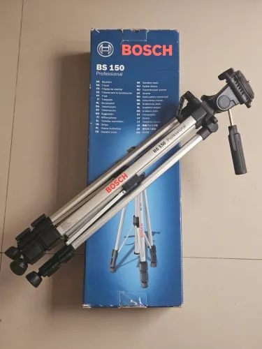 Tripé Bosh Bs150 pro para níveis, trenas a laser, câmeras e celulares