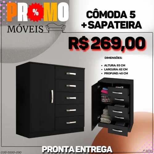 Cômoda com sapateira