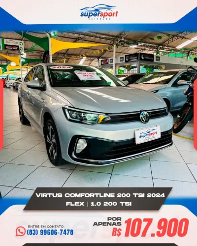 Volkswagen Virtus Comfort. 200 TSI 1.0 Flex 12V AUT 2024