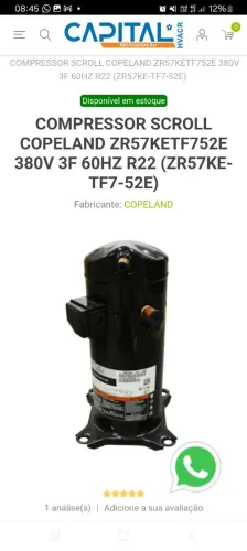 Compressor 60.000 btus