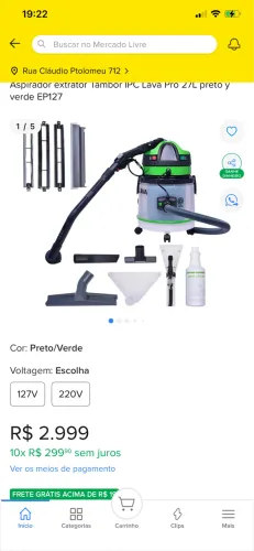 Lavadora e extratora pro IPC (apenas 2500)