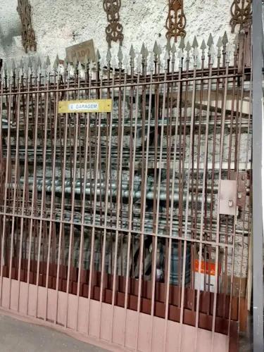 Portão deslizante 3 partes de 2.00x2.00 ferro de 1/2'