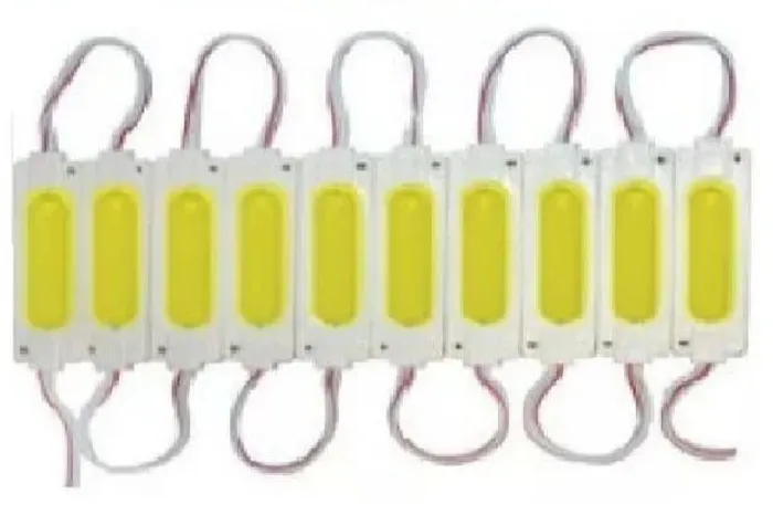 100 Módulo Led 2w 12v 7050 Branco Frio 6500k Alto Brilho