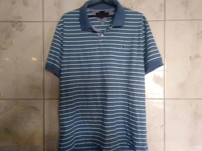 Camisa Polo Tommy Hilfiger Plus Size Listrada Xg 78cmx 58cm 100% Original Importada U.S.A