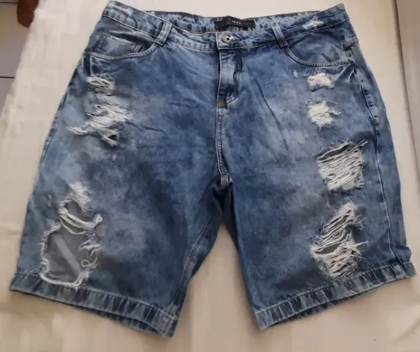 Bermuda jeans masculina