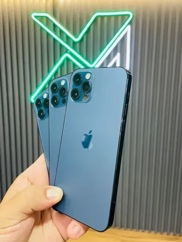 iPhone 12 Pro Max azul 128gb - pronta entrega - parcelo 