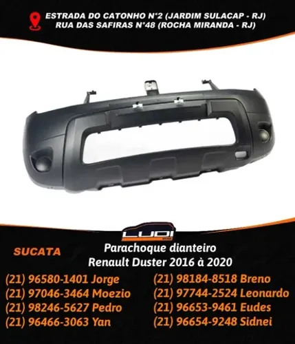 Parachoque dianteiro Renault Duster 2016 à 2020