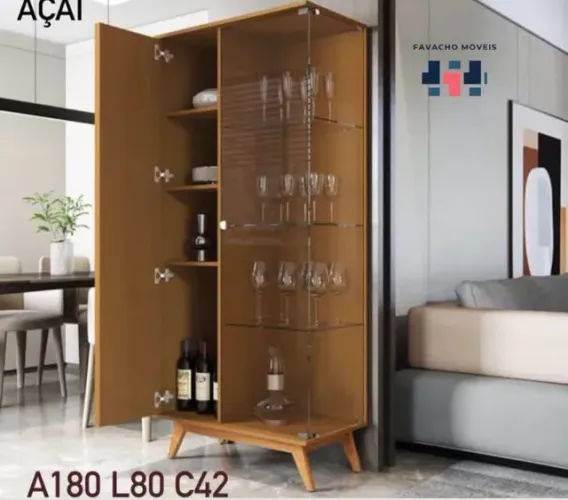 Cristaleira Malu nova pronto entrega 