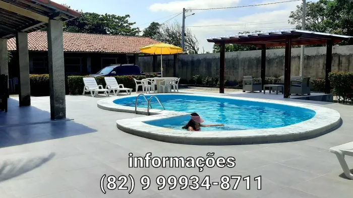 Casa na praia com piscina, Barra de São Miguel/AL