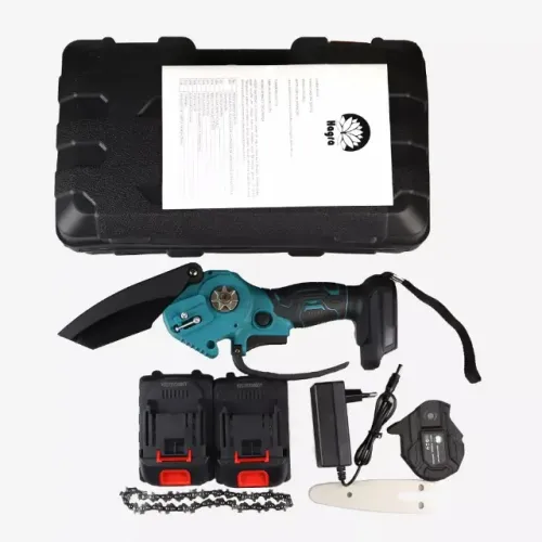 Mini Motosserra Elétrica Portátil Nagra. Bateria Recarregável Bivolt Com Carregador
