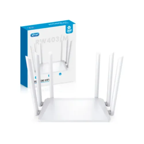 Roteador Wi-Fi Knup KP-RW403/M Com 6 Antenas 2.4GHz: 300Mbps - WZetta