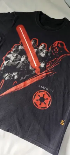 Camiseta Infantil Marca Piticão Estampa Star Wars tam 14-Seminova