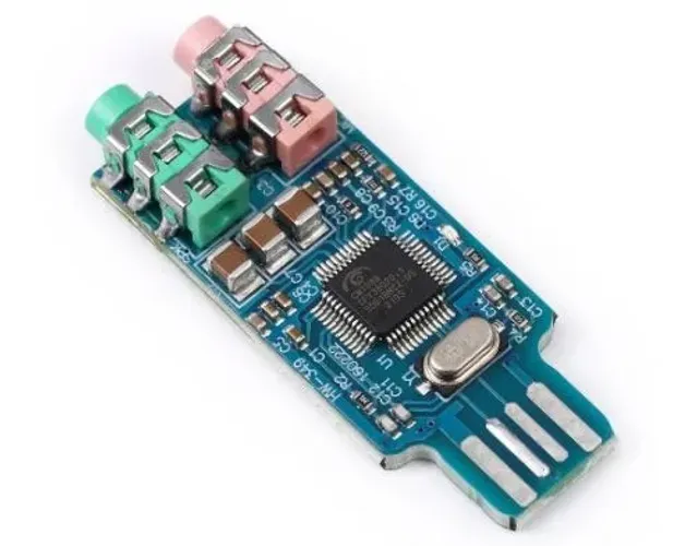 Placa De Som Externo Cm108 Usb Drive Usb Portátil Módulo Arduino Automação COD-AM495