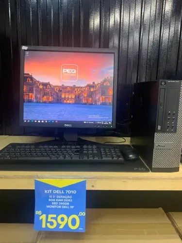 Computador Completo DELL i5 3ª Geração 8Gb SSD 240Gb Monitor DELL 19"