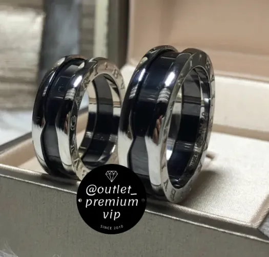 Alianças de luxo bvlgari 20 milesimos de ouro 18 k