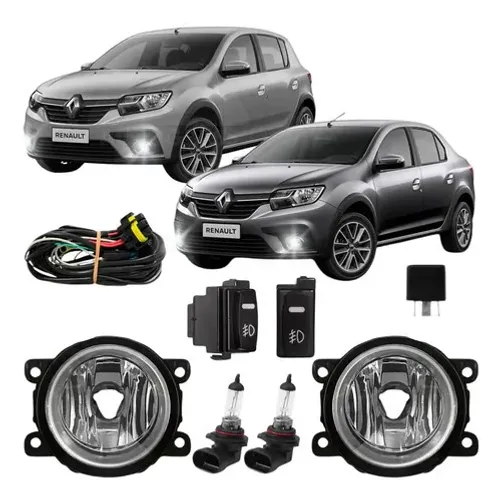 Kit Farol Auxiliar Sandero Zen 2020 2021 2022 Mod Original