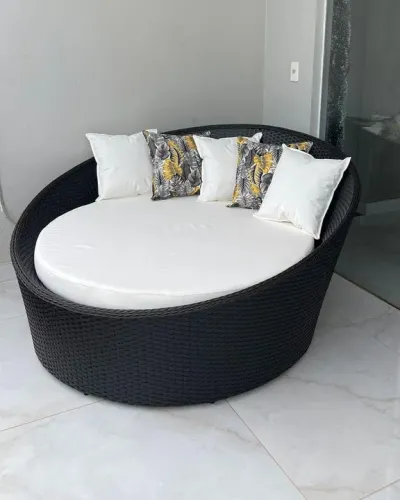 Chaise orbital - Sofá Redondo em fibra 