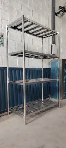 Estante Industrial em Aço Inox - Para Câmaras de Média Capacidade