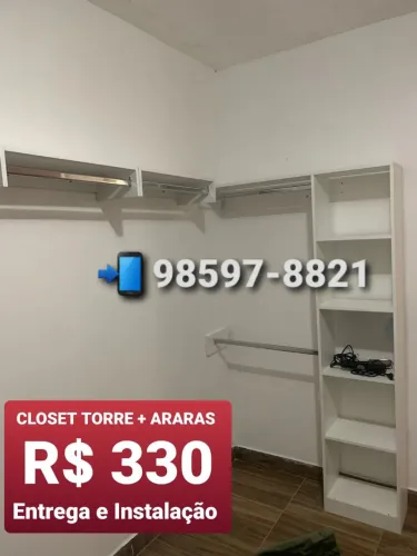 Closet Torre + Araras com Entrega e Instalação