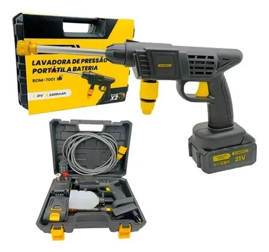 Lavadora Portátil Alta Pressão Automotivo Wap 2 Baterias 21v
