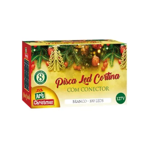 Pisca Pisca Led Cortina  40cmx2,5m 127v