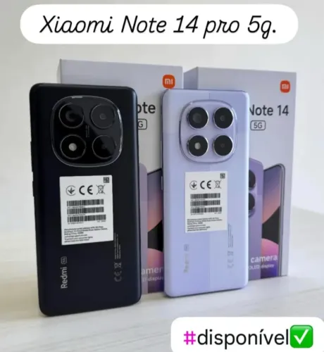Xiaomi Note 14 Pro 5G 256/08 Novo Lacrado Global Entrega Grátis Capa Película 