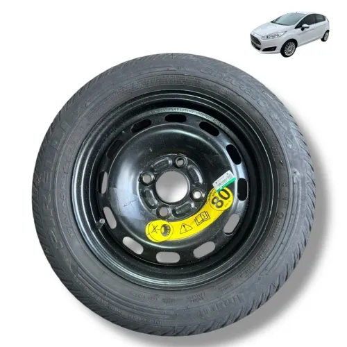 Roda estepe aro 14 pneu 175 65 ford new fiesta 2013 2014 15