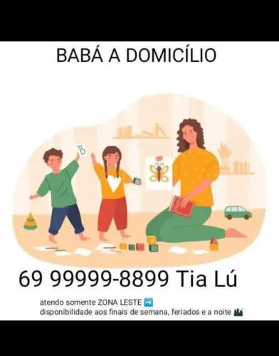 Babá a domicílio - Zona Leste