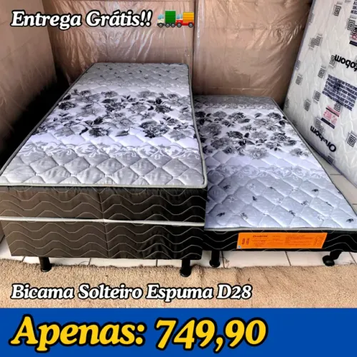 Bicama Unibox Solteiro espuma - Entrega Grátis. 
