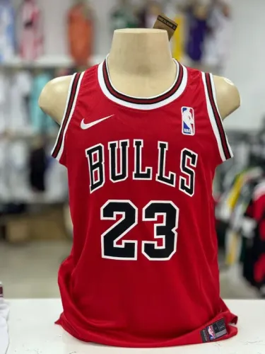 Camiseta Basquete Chicago Bulls Vermelha Premium