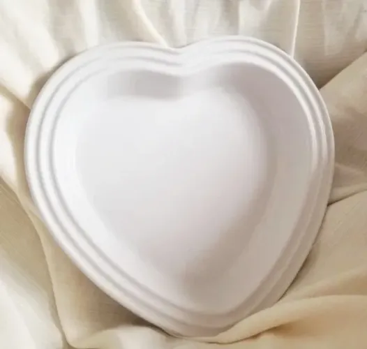 Travessa Assadeira Coração Branca Le Creuset