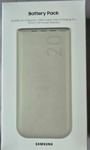 Carregador Portatil 3x USB-C 20000mAh Super Rapida 45W - Samsung - Original - Lacrado