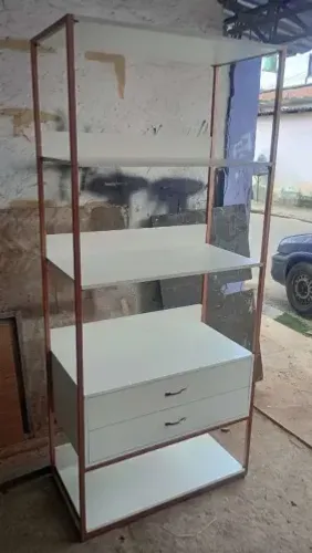 Fabricamos Estante em mdf e ferro - frete grátis