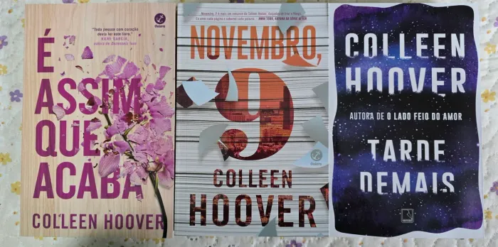 Box Colleen Hoover - Tarde demais, É assim que acaba e Novembro 9