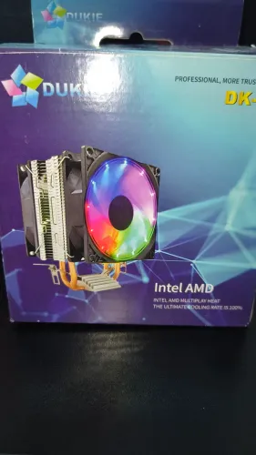 COOLER DUPLO FAN INTEL E AMD DK-34 - PRETO