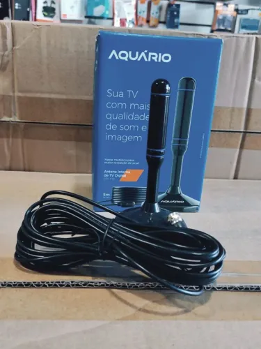 Antena Interna Digital Aquário DTV-150 cabo de 5 metros