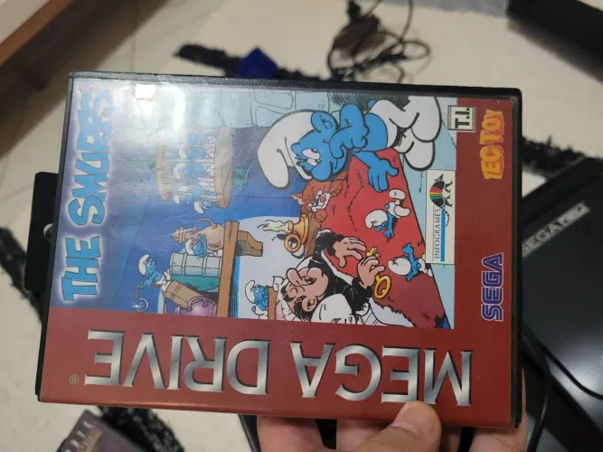 Fita The Smurfs Mega Drive Tectoy